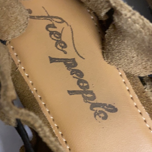 Free People Suede Elasticized Open Toed Sandal Shoes Size 36 - Picture 6 of 15